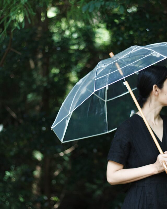 雨傘/中傘（ビニール/白）