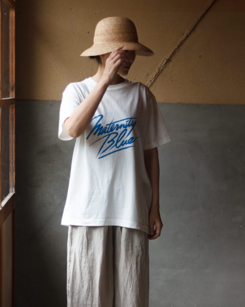 Maternity Blue Tシャツ（ナチュラル）